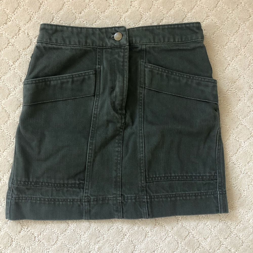 Green denim skirt from H&M size 4